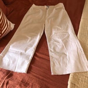 Ann Taylor high waist white jeans